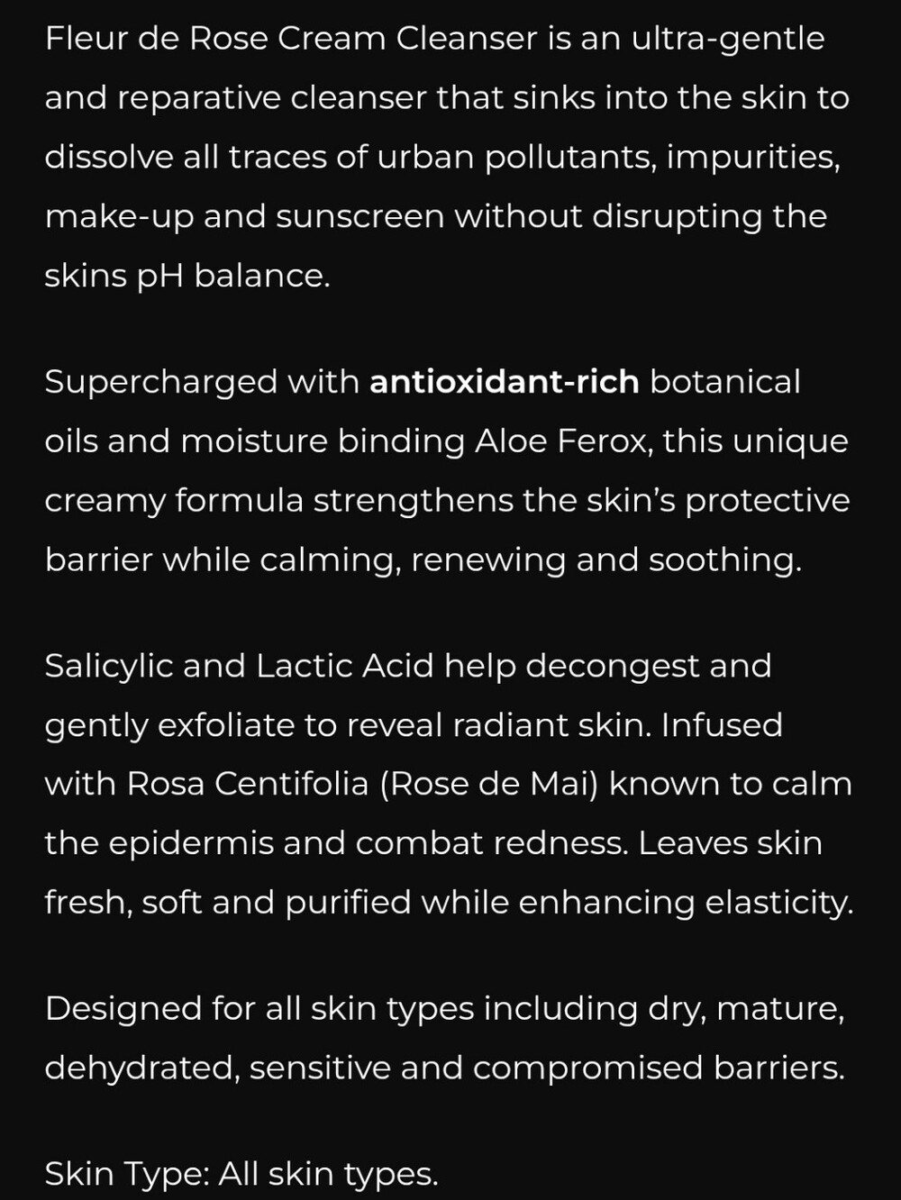 African Botanics Fleur de Rose Cream Cleanser - Picture 11 of 13